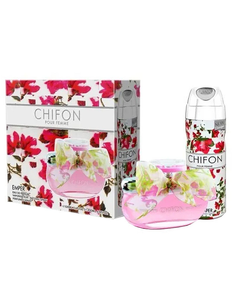 ادکلن زنانه امپر چیفون با اسپری بدن